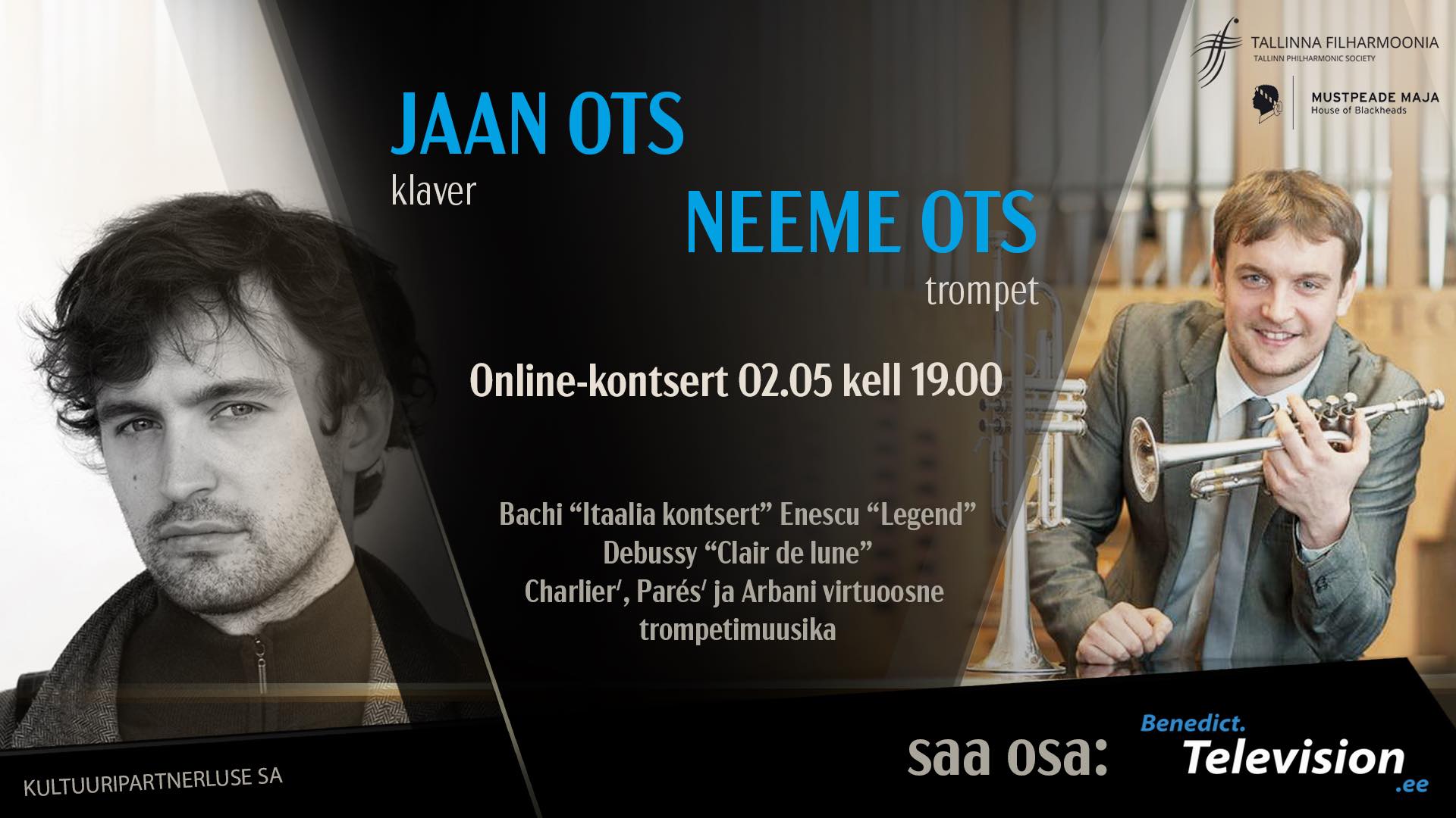 Jaan Ots (klaver) ja Neeme Ots (trompet) / Online-kontsert 